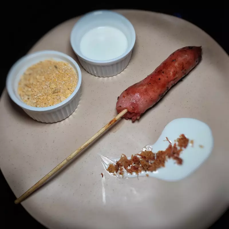 Espetinho de linguiça