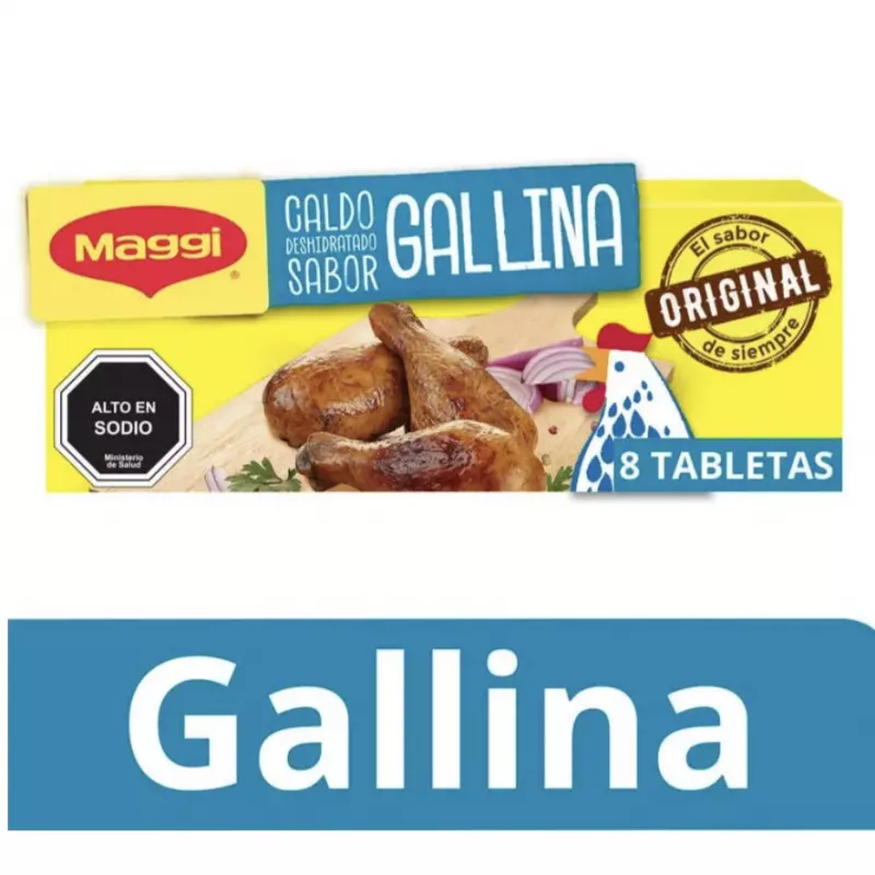 Caluga Maggi gallina 8 unidades