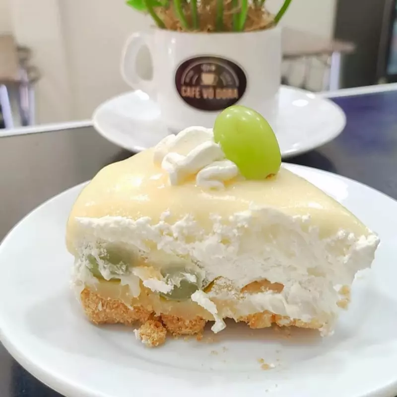 Bombom aberto de uva verde