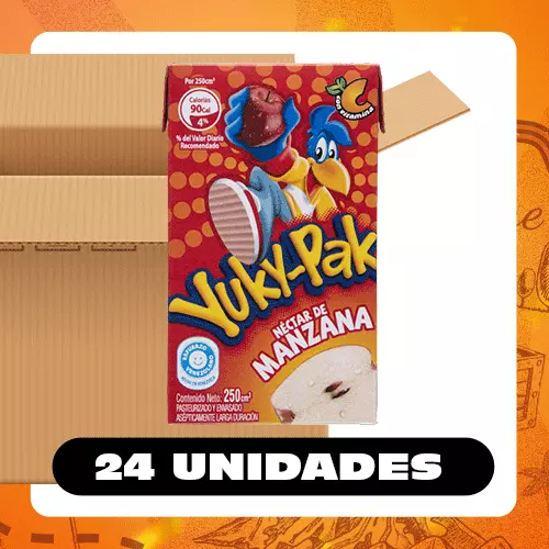 Bulto Yuky-Pak Manzana 250ml