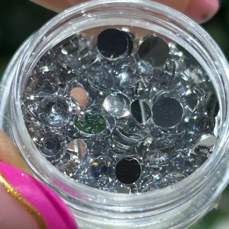 Decoracao Strass Prata N.246