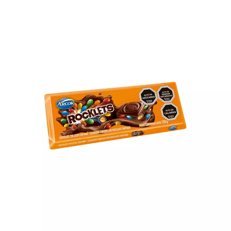Chocolate Rocklets Mani 130 grs