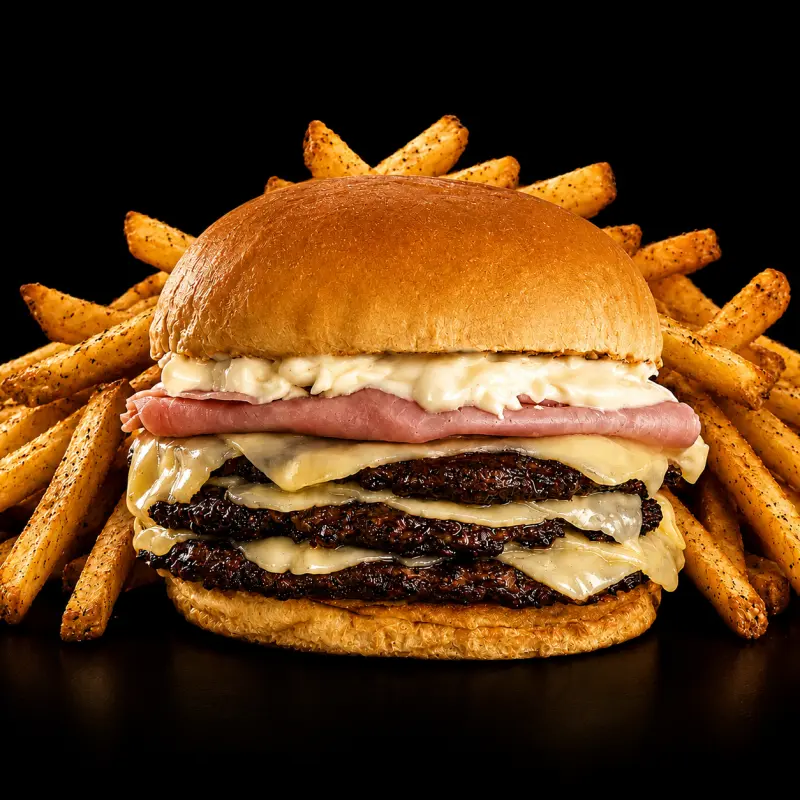 Burger House + Papas Fritas