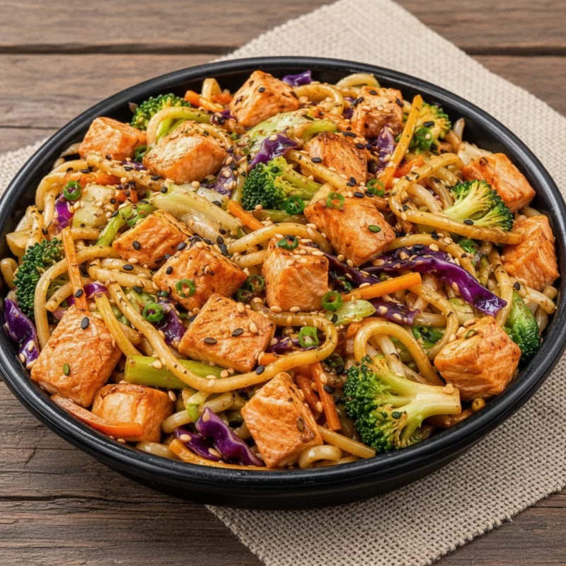 Yakisoba de Salmão