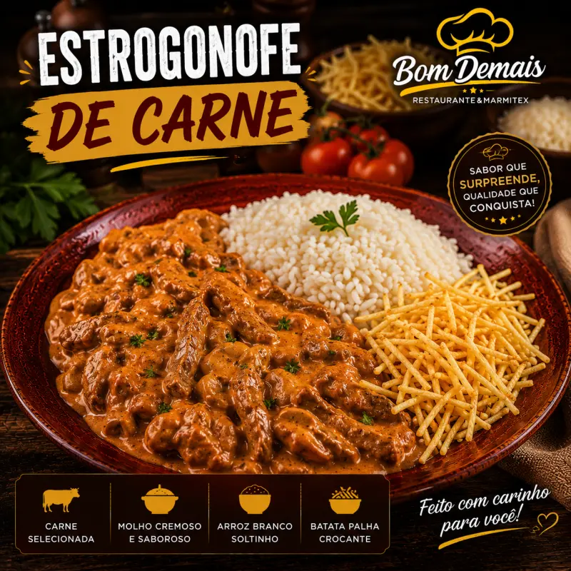 ESTROGONOFE DE CARNE