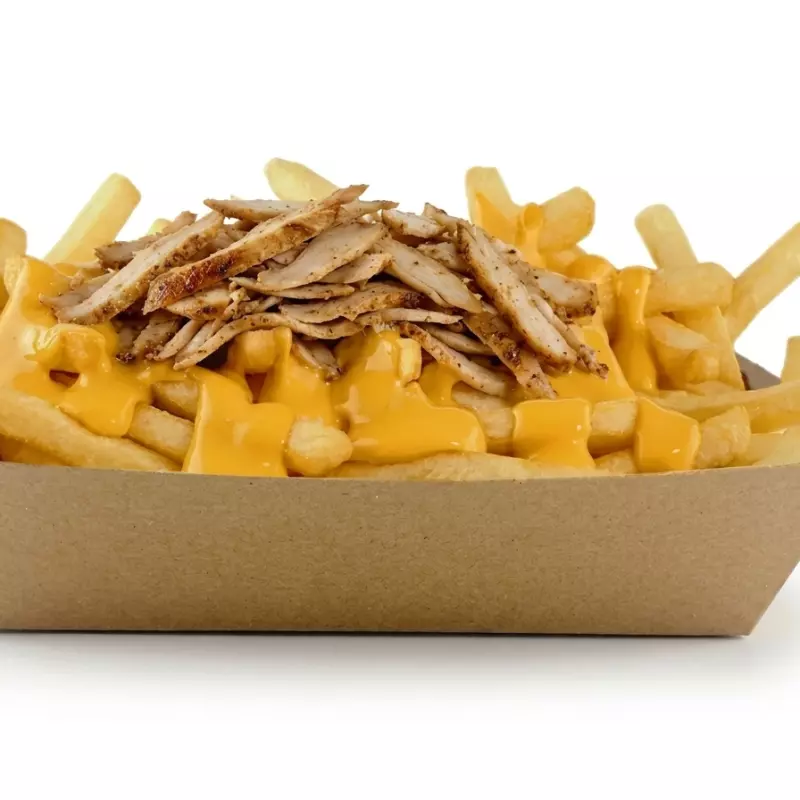 Classic fries cheddar & pollo