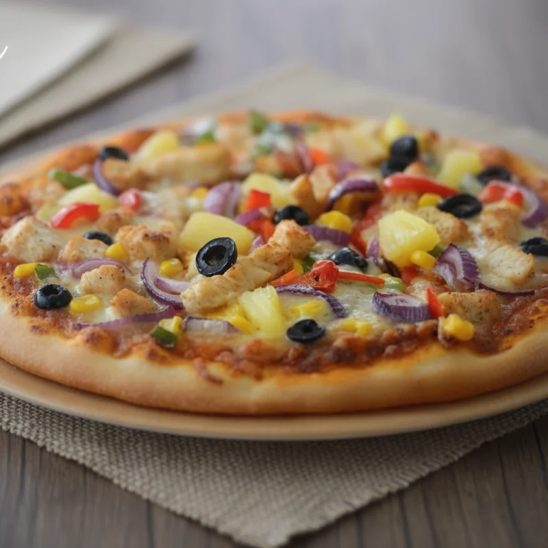 Chicken Mexican pizza🌶