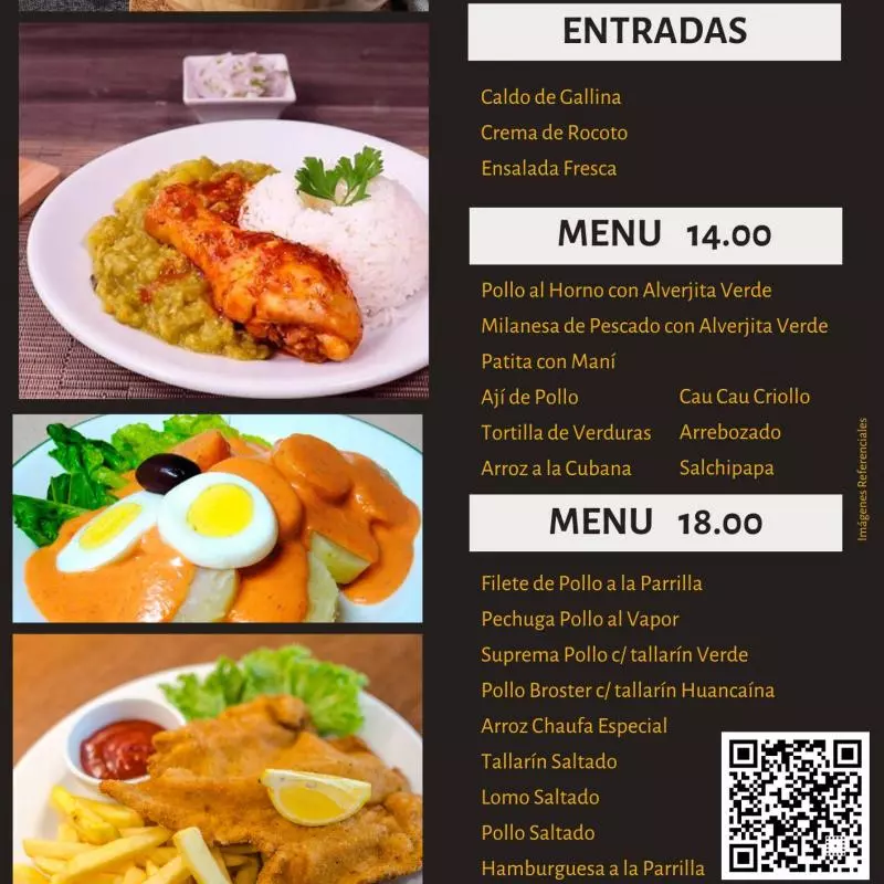 Menú 18.00 soles
