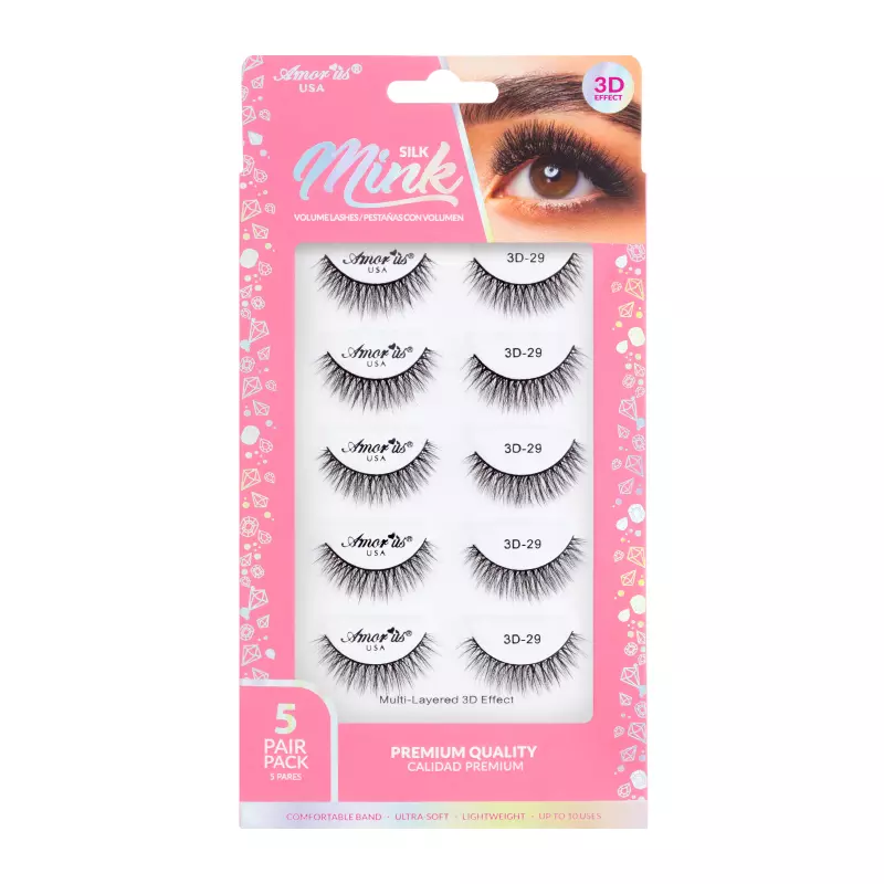 SILK MINK 5 PAIR 3D5P-29