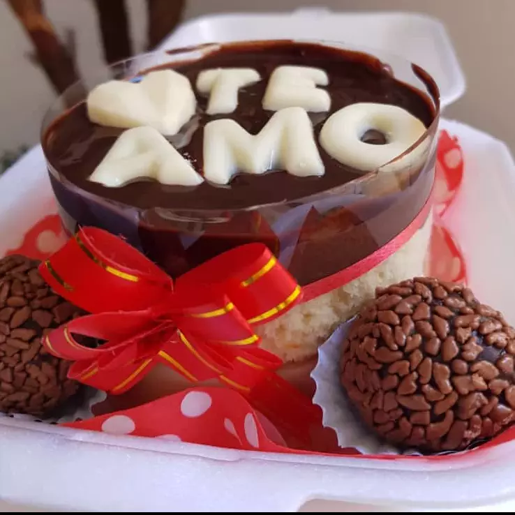 BENTÔ CAKE DOIS AMORES TE AMO