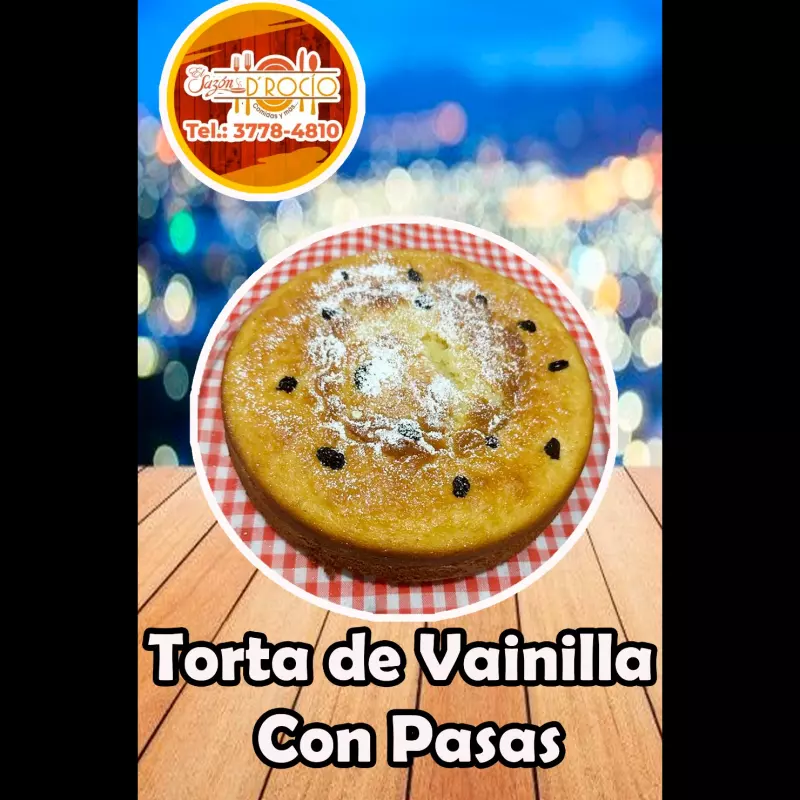 TORTA DE ROCIO SABOR A VAINILLA