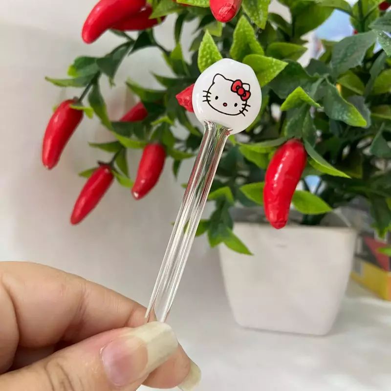 Piteira de Vidro Hello Kitty