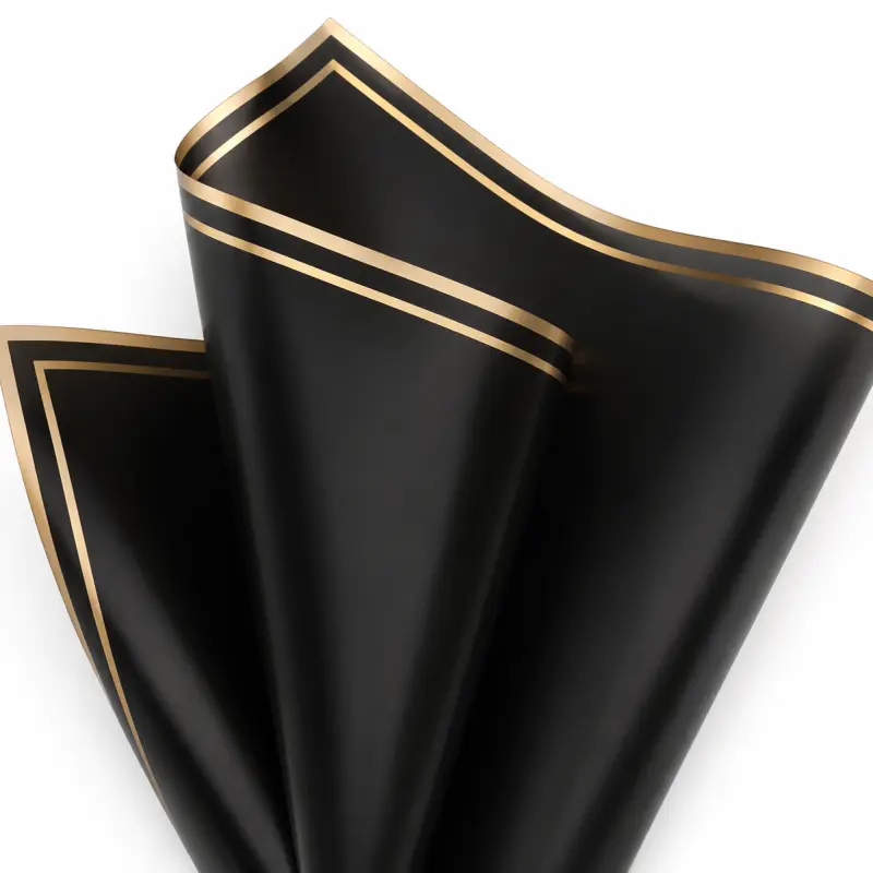 Papel coreano borde dorado
