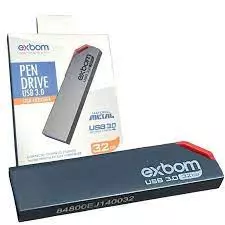 PEN DRIVE EXBOM 32 GB METAL
