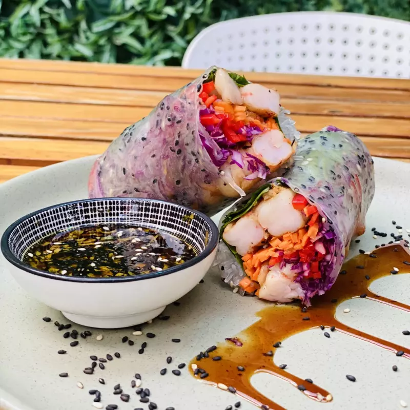 Spring roll de camarones