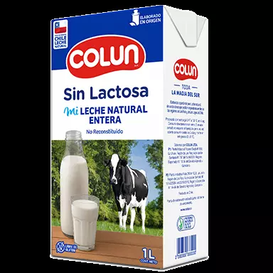 Leche sin lactosa entera colun 1L