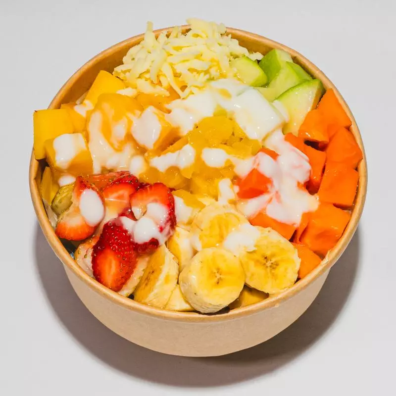 Ensalada de frutas sin Helado