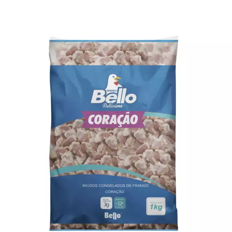 Coração Bello 500g (temperado)
