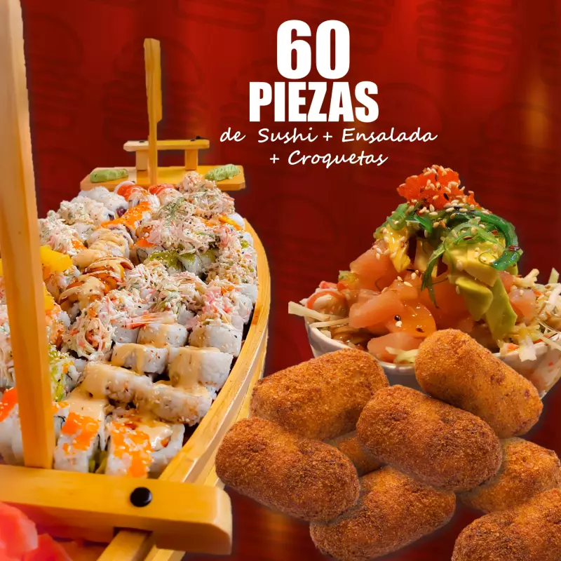 Barco 60 piezas + Ensalada