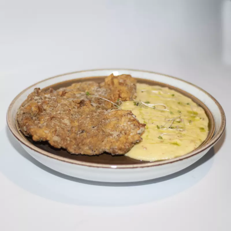 Milanesa crocante con papa