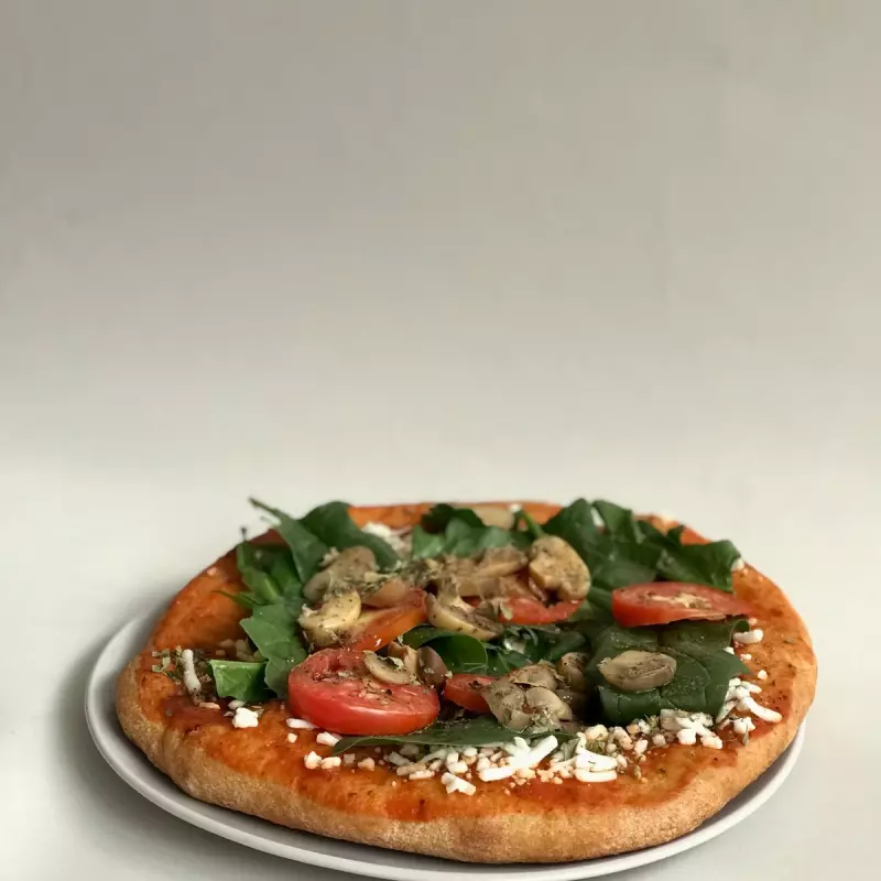 PIZZA CHAMPI  MASA MADRE, VEGANO