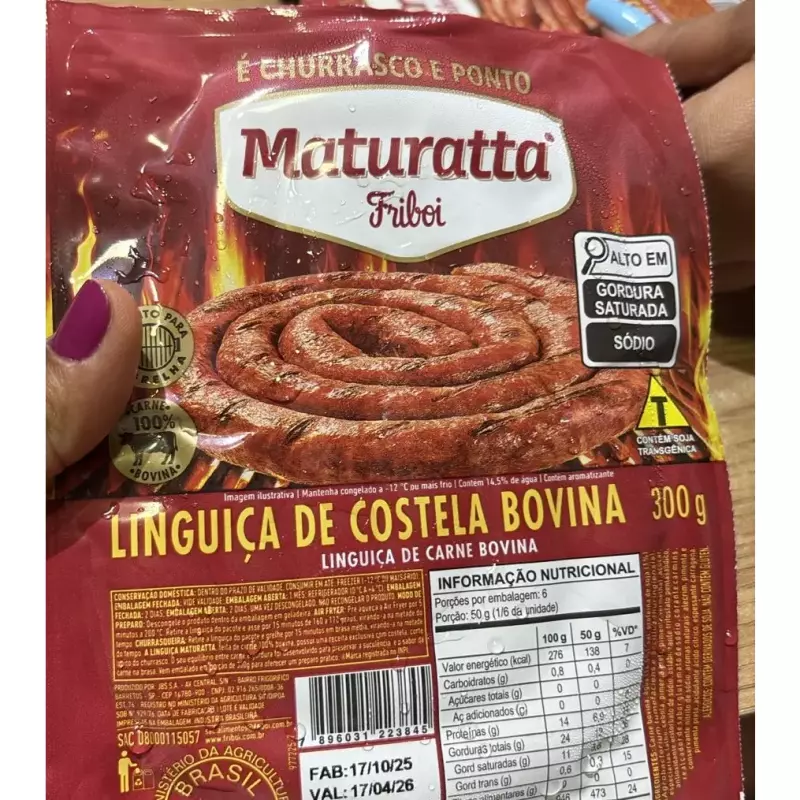 Linguiça de Costela Bovina