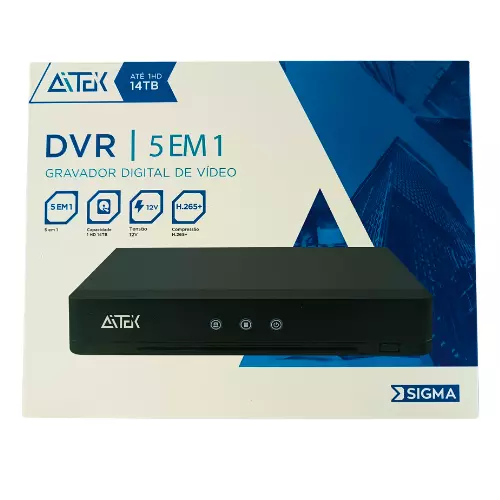 DVR 4 CANAIS ATEK SIGMA-D404BP
