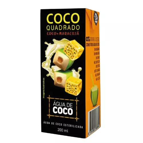 Gelo de Coco + Maracuja Quadrado
