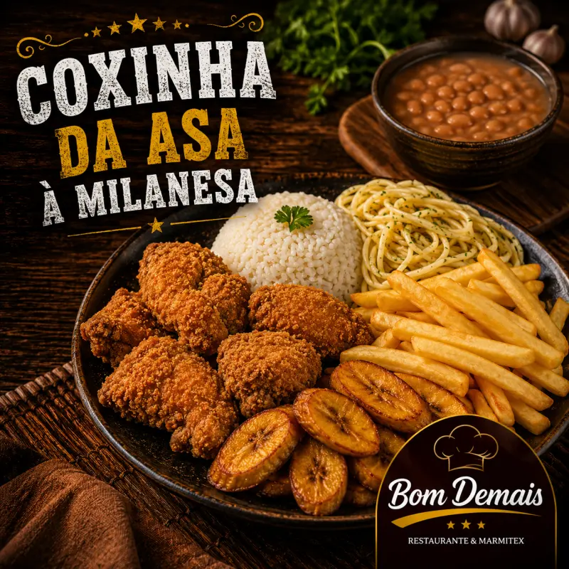 COXINHA DA ASA À MILANESA