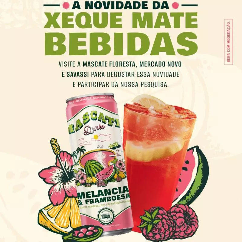 XEQUE MATE MELANCIA E FRAMBOESA