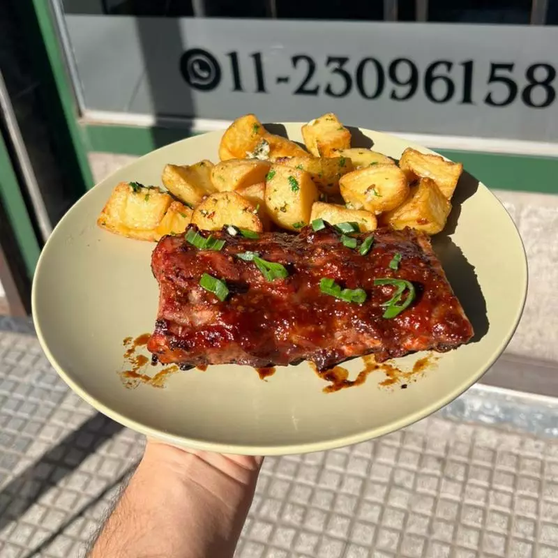 Ribs de cerdo a la barbacoa