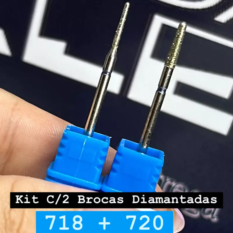 Kit C/2 Brocas Diamantada 718 + 720