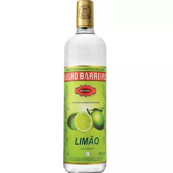 Cachaça Velho Barreiro Limão 910ml