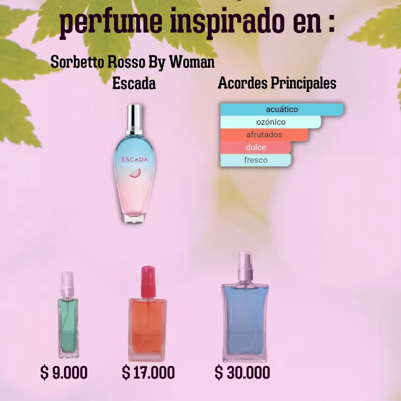 SORBETTO ROSSO  -inspiración