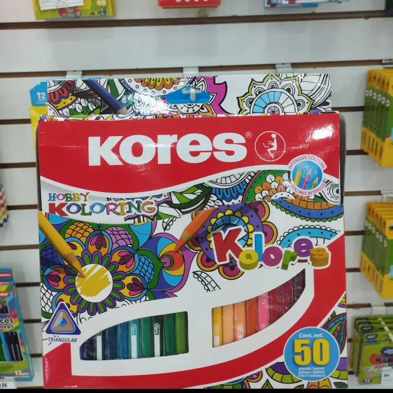 Creyones kores 50 piezas