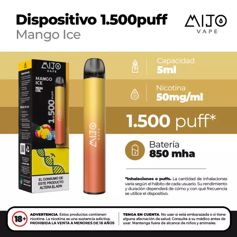 MANGO ICE (1.500 PUFFS)