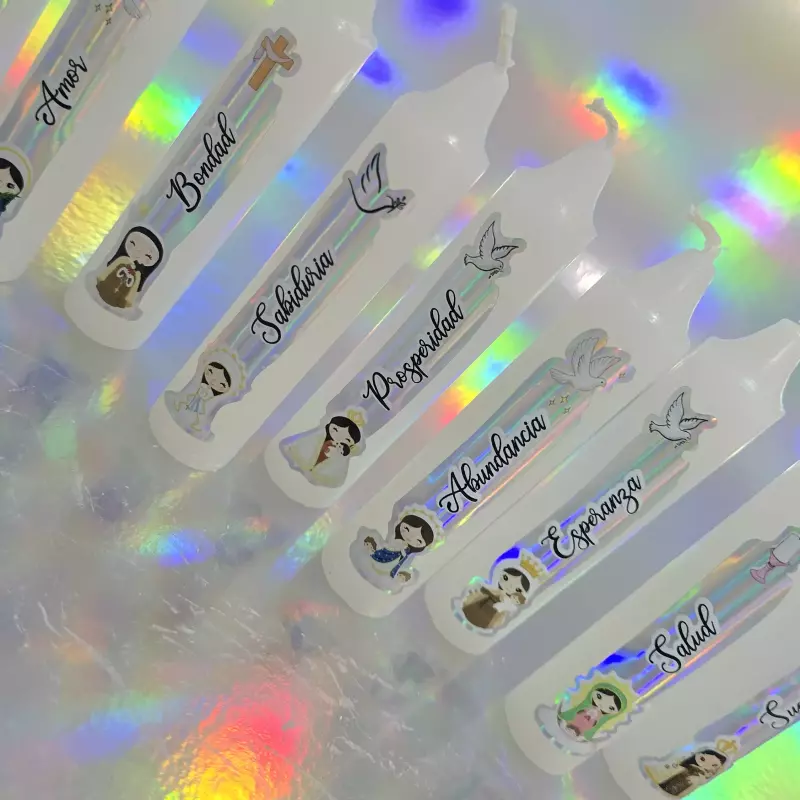 Velas baby pte x10 virgen tornasol