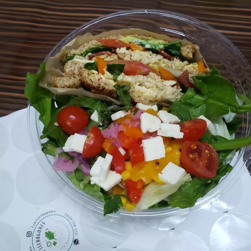 Combo ensalada y sandwich🥗🌯