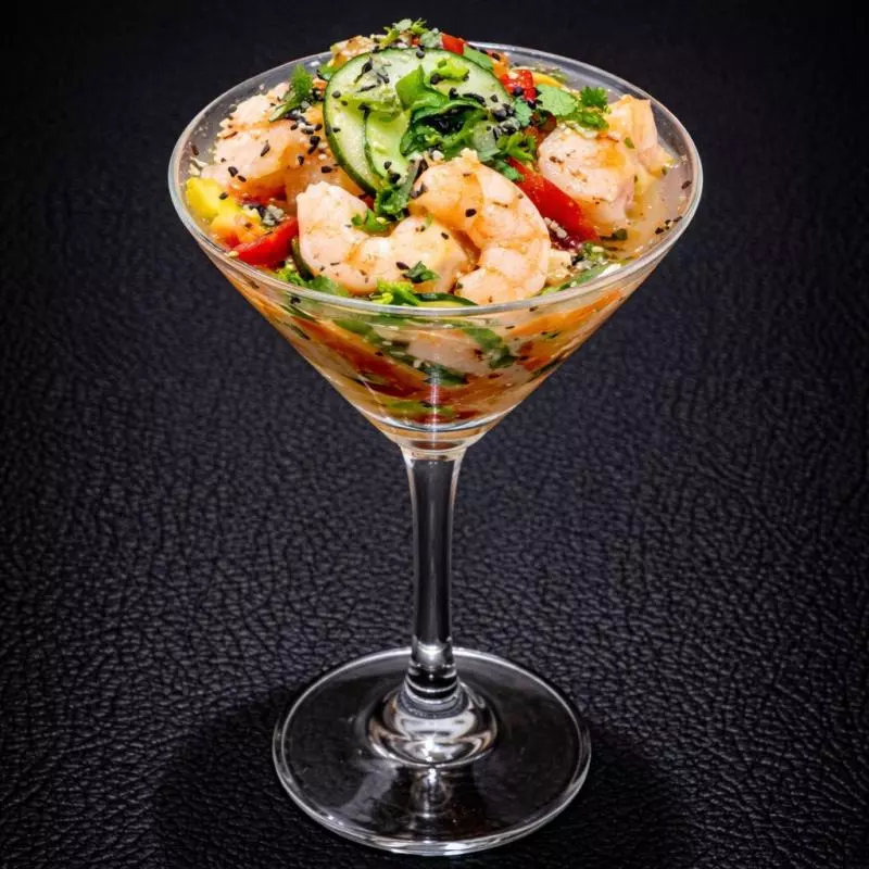 Ceviche de camarão