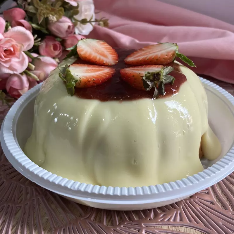 Bolo vulcão de Red velvet