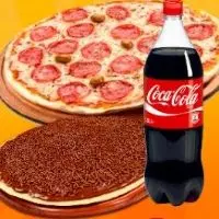 PIZZA SALGADA 30cm + BRIG + COCA 1L