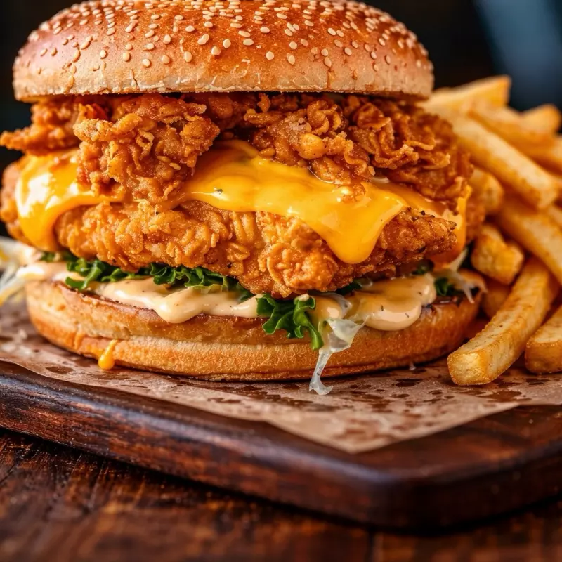 Hamburguesa pechuga de pollo