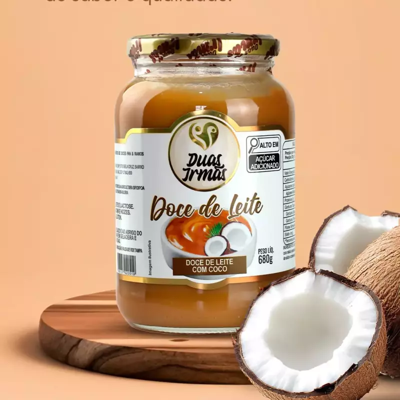 Doce de Leite Duas Irmãs Com Coco