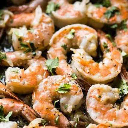 Camarones al ajo