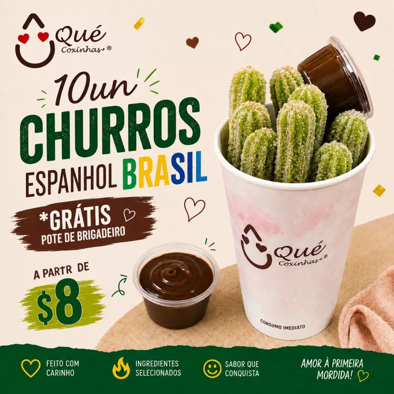 10un Churros Espanhol Brasil