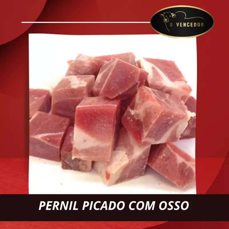 PERNIL PICADO COM OSSO - 500g