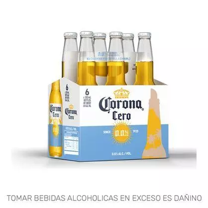 SIX PACK CORONA SIN ALCOHOL