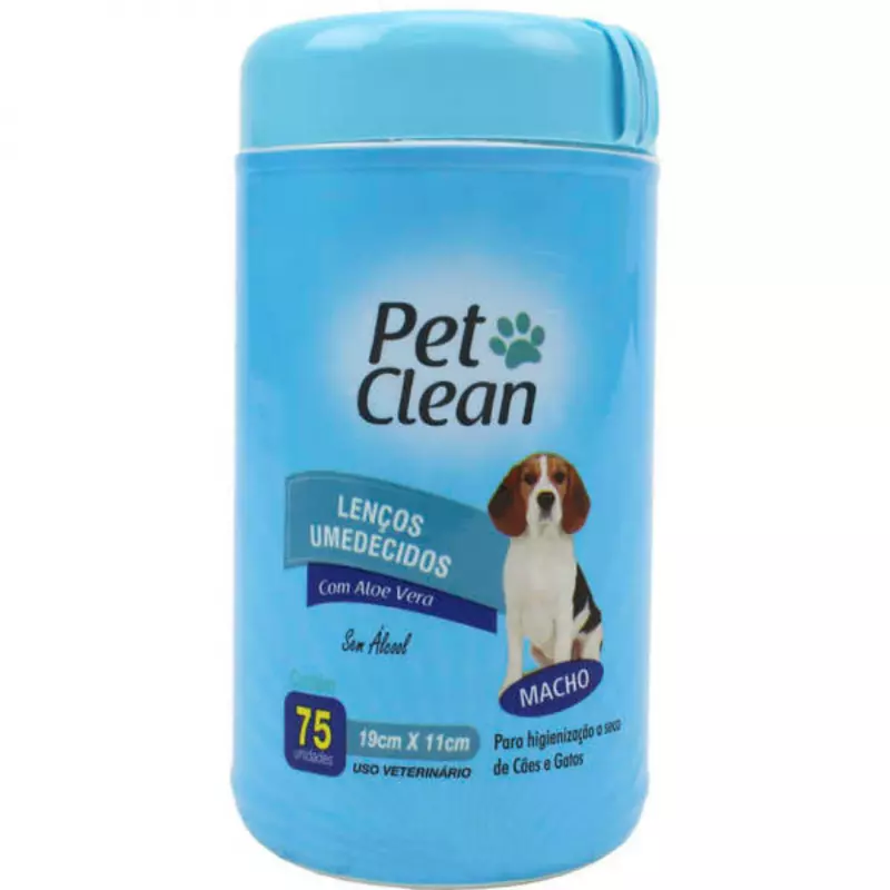 lenço umedecido macho