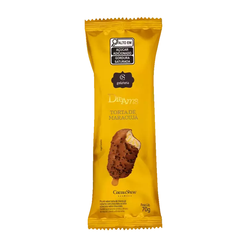 Sorvete Dreams Torta de Maracujá 70g