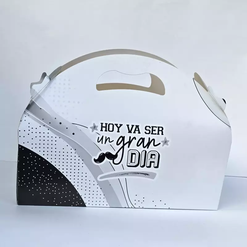 Lonchera grande impresa negra hombre